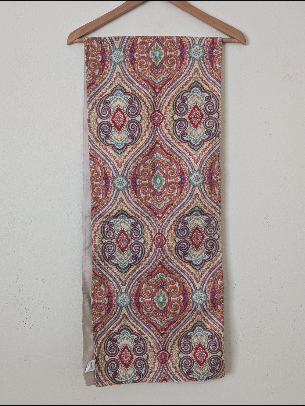 Pier 1 Table Runner, Colorful Boho Medallion Print